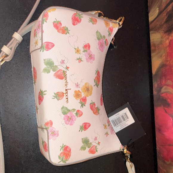 NWT Nanette Lepore Floral Shoulder Bag - Cream and Pink adorable 🥰 - Picture 7 of 15